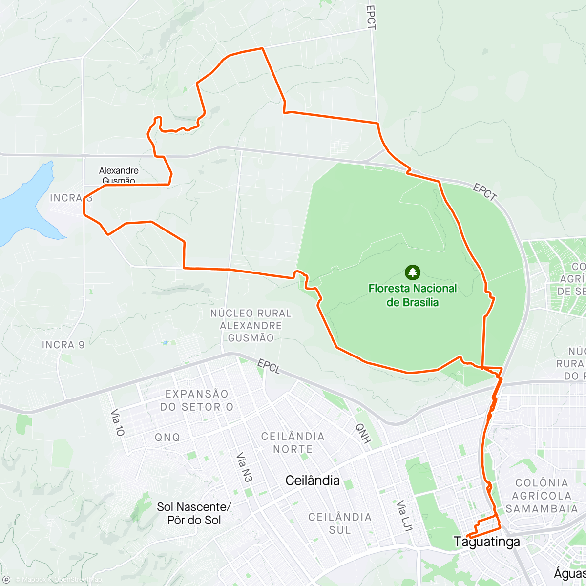 Map of the activity, Ponte de ferro