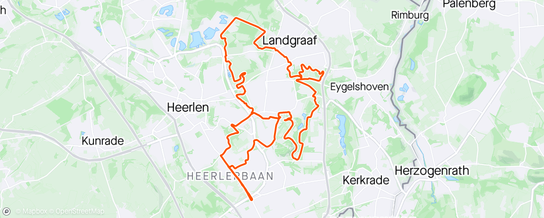 Map of the activity, Mtb Friday ride in de achtertuin😎