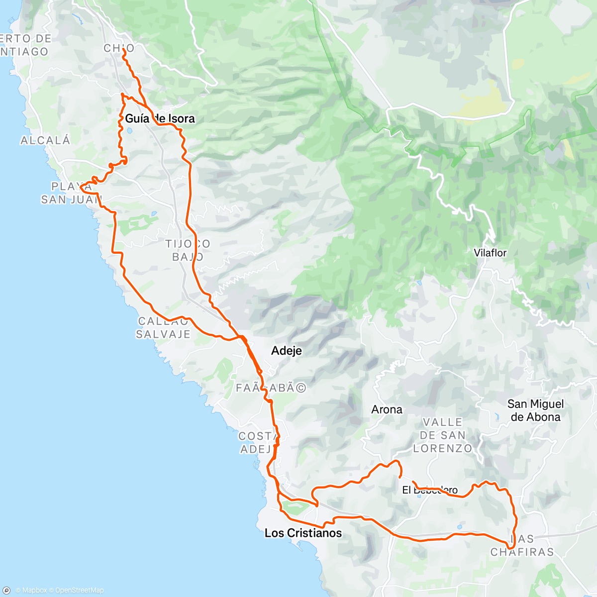 Map of the activity, a por el cola cao .......