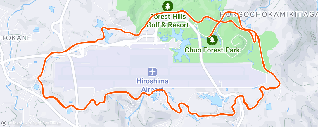 Map of the activity, ランチタイム ライド