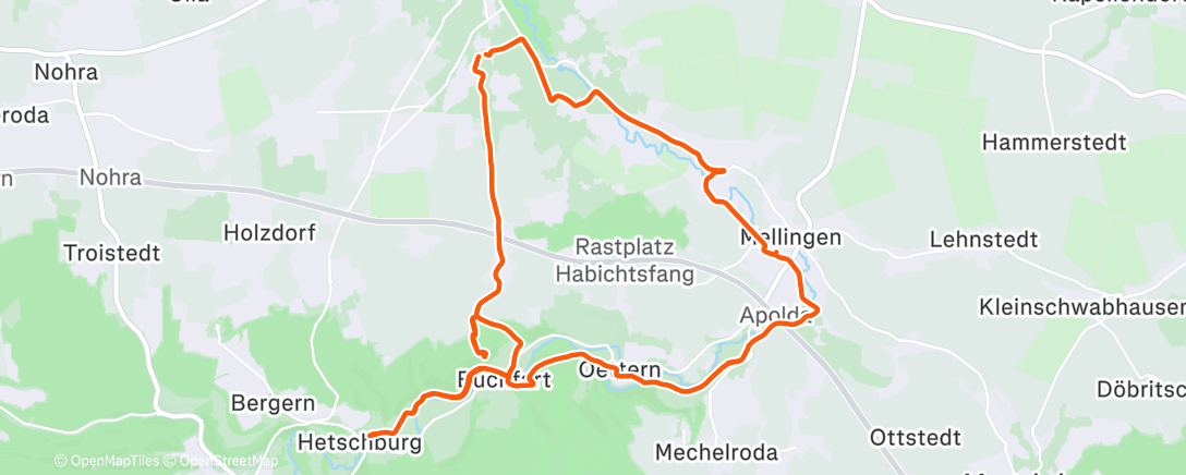 Map of the activity, Kulinarische Trödelrunde…