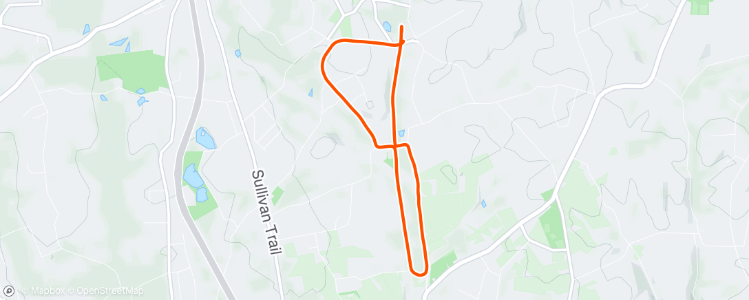 Map of the activity, Morning Run