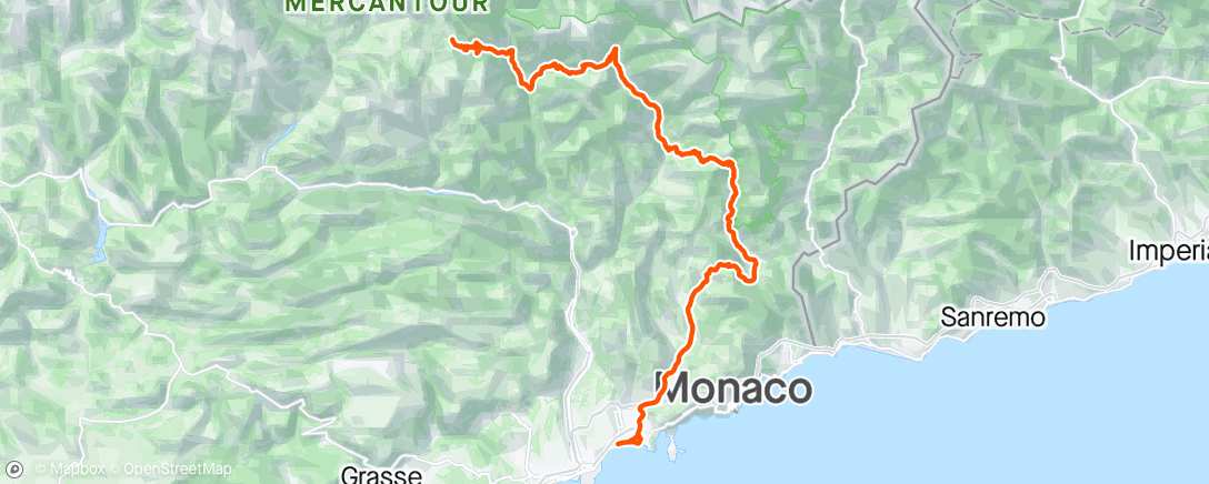 Map of the activity, Stage 20 TDF