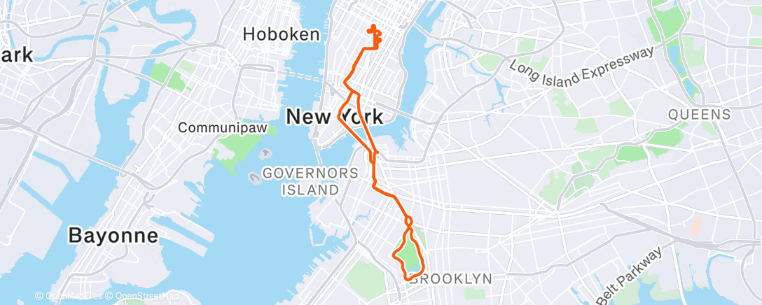 Map of the activity, Zwift - Green to Screen in New York