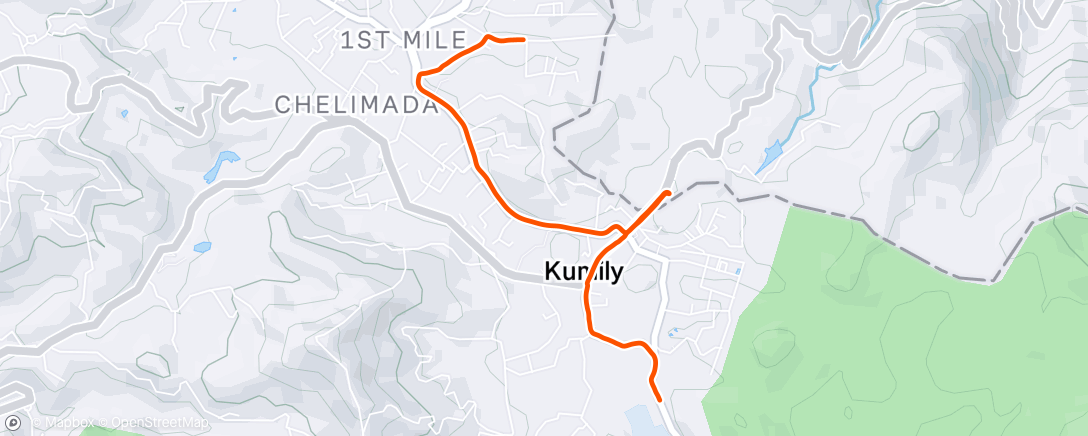 Map of the activity, Morning Ride