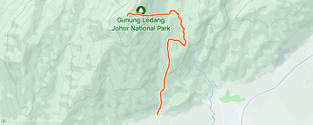 Karte der Aktivität „Ledang Climbathon 2024”