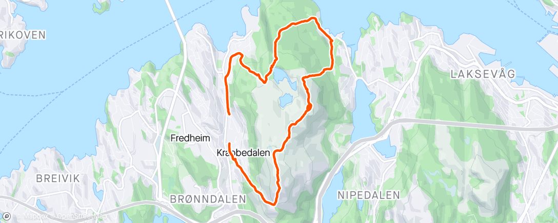 Map of the activity, Lyderhorn ⛅️🙂