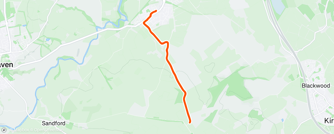 Map of the activity, Morning Run