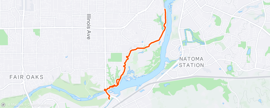 Mapa de la actividad (Morning Run)