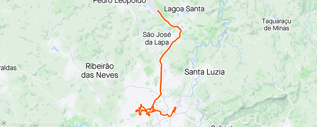 Kaart van de activiteit “Treino com Luana ❤️ confins com Flávia e Douglas”