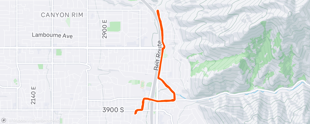 Map of the activity, Lunch Run