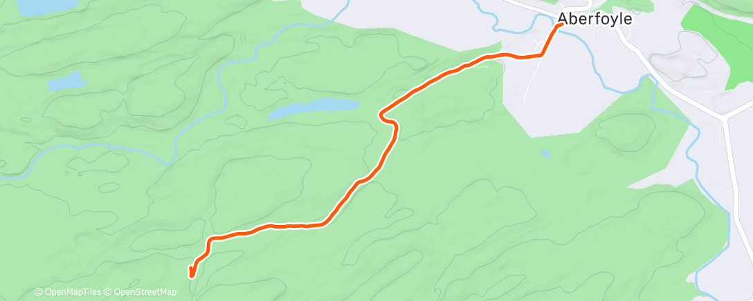 Map of the activity, Morning Run