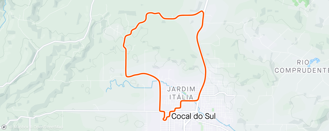 Map of the activity, Rio Galo