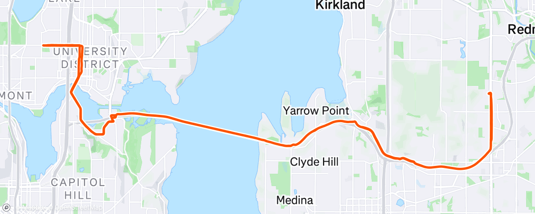 Map of the activity, Morning Ride