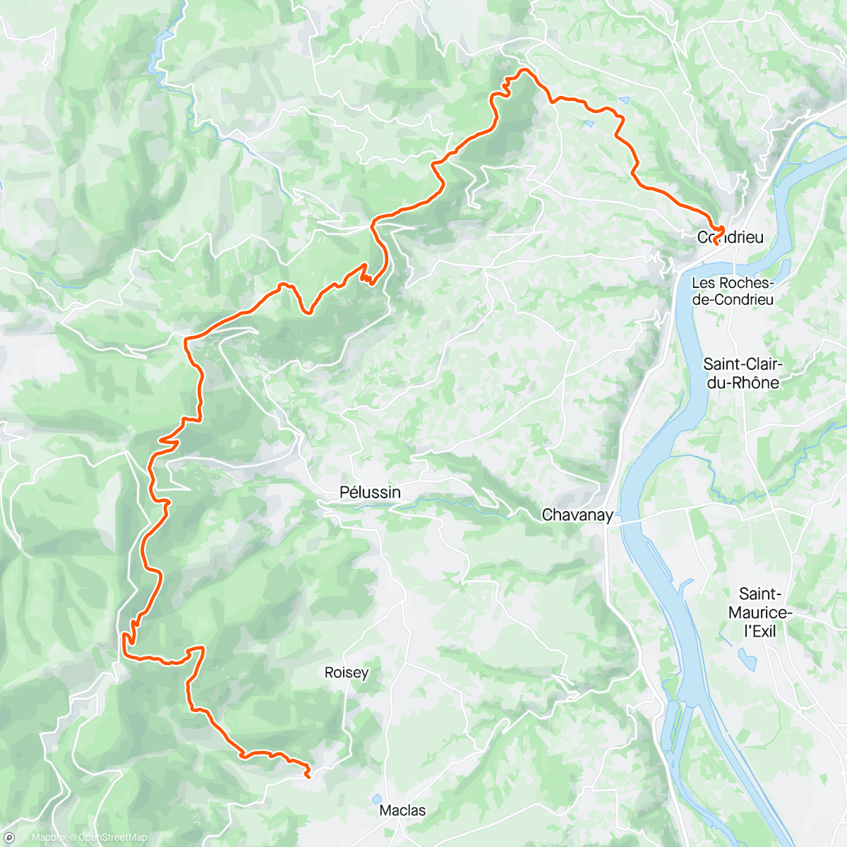 Карта физической активности (Première partie du relais des chirats 80 km)