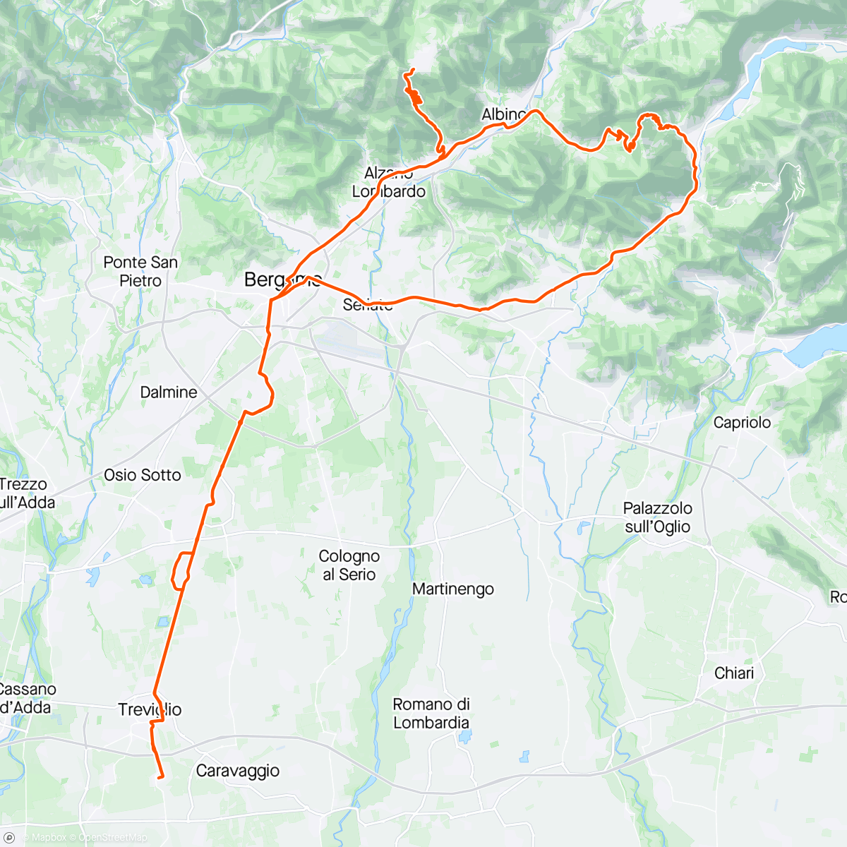 Map of the activity, Colle Gallo-Selvino