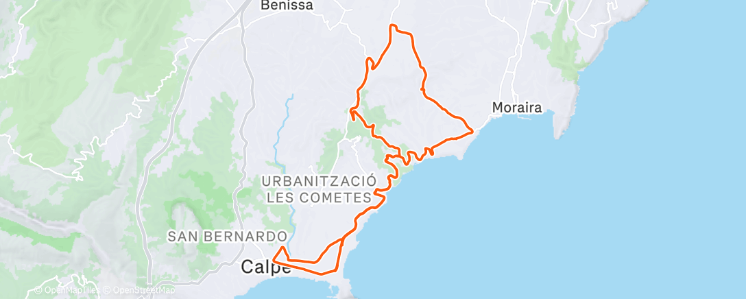 Карта физической активности (Morning Ride)