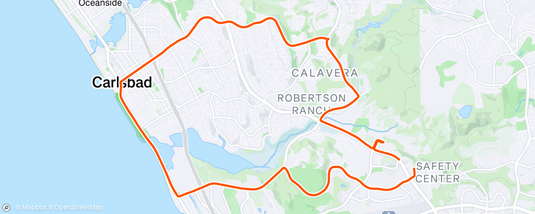 Map of the activity, Afternoon Ride