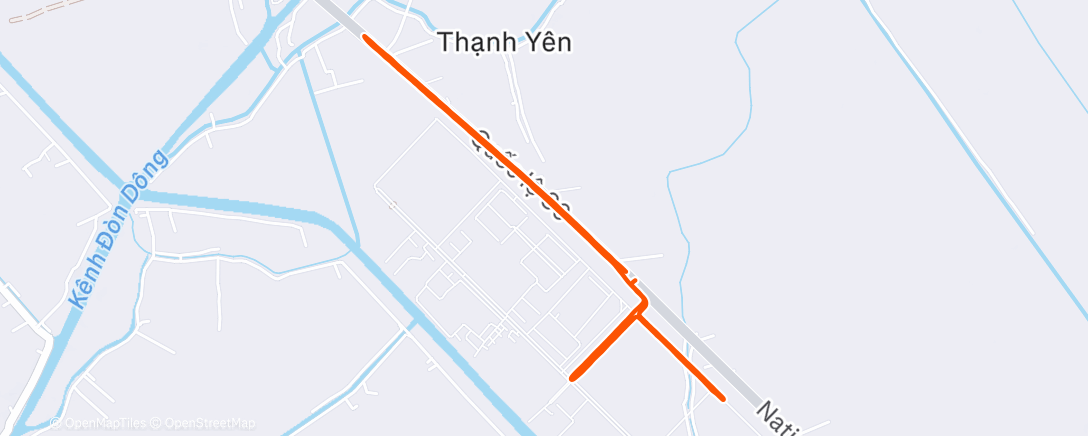 Mappa dell'attività Morning Run