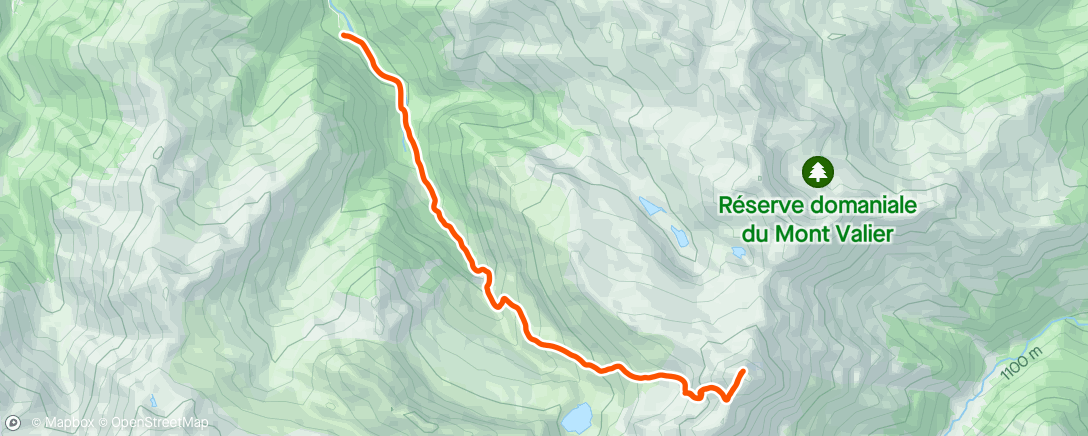 Map of the activity, Mont Valier 2838