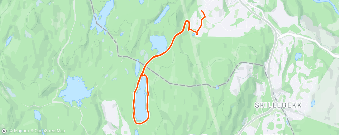 Map of the activity, 2xSteinbruvann