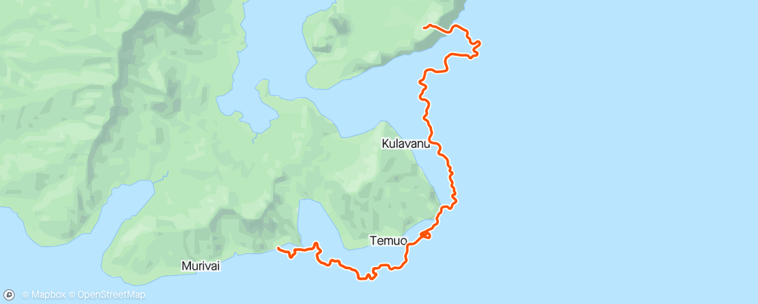 アクティビティ「Going Coastal in Watopia」の地図