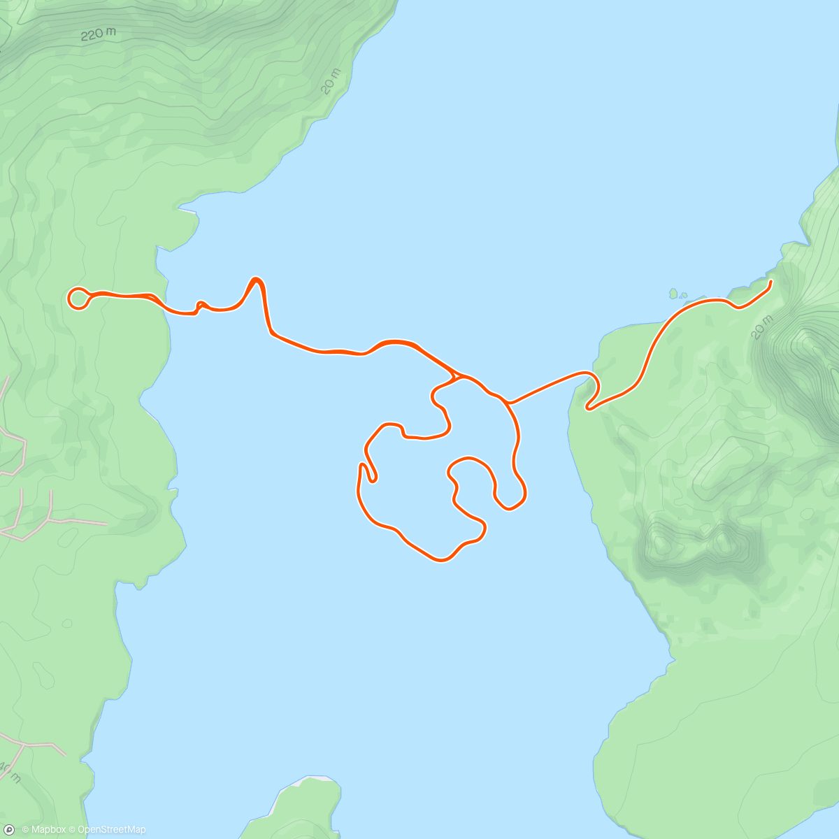 Mapa de la actividad, Zwift - Group Ride: Bikealicious Rubberband Joy Ride (E) on Climb Portal - Volcano in Watopia