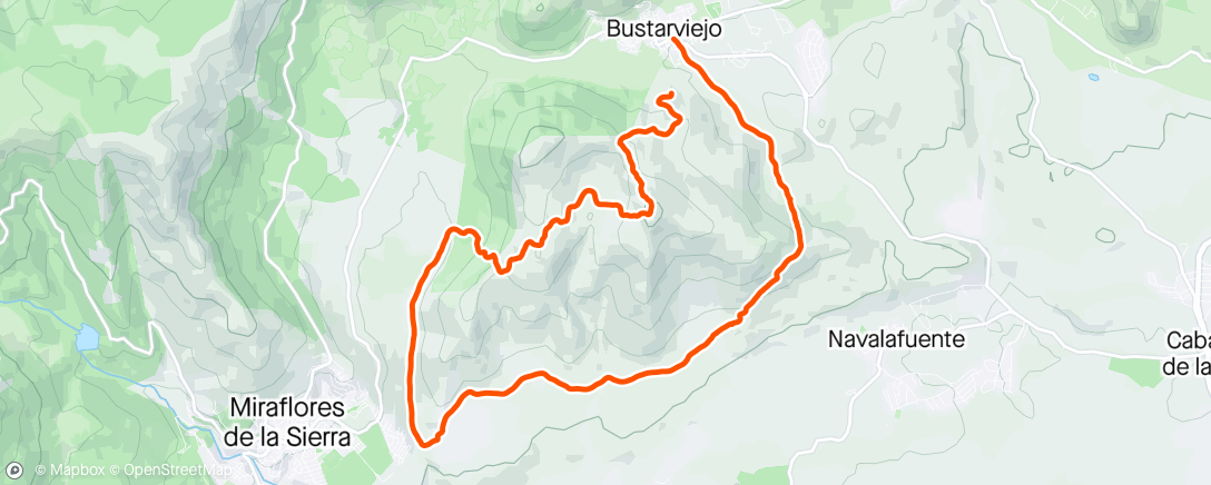 Map of the activity, BUSTARVIEJO REBEQUEANDO
