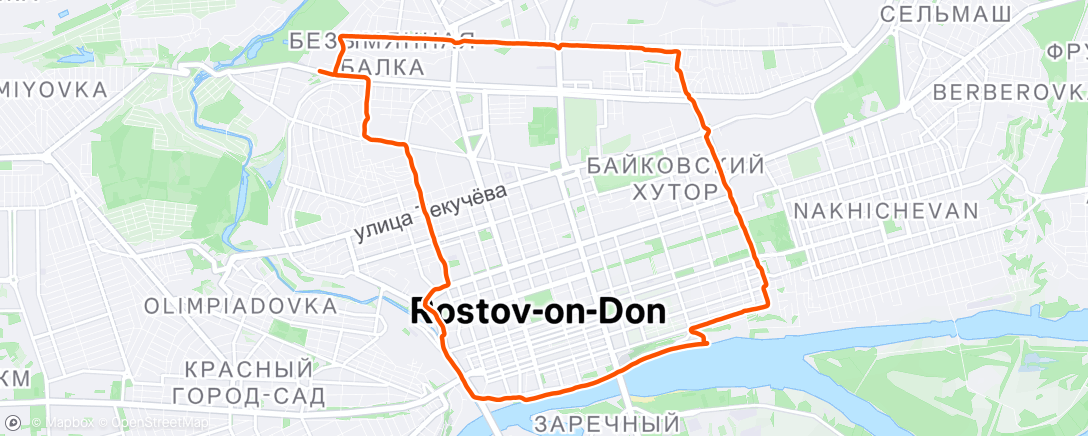 Mapa da atividade, Утренний забег