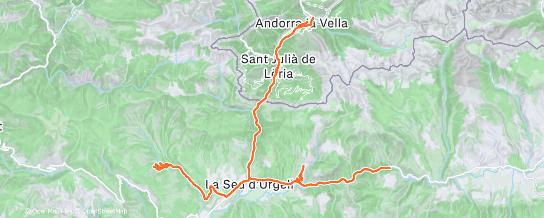 Map of the activity, Fahrt am Morgen