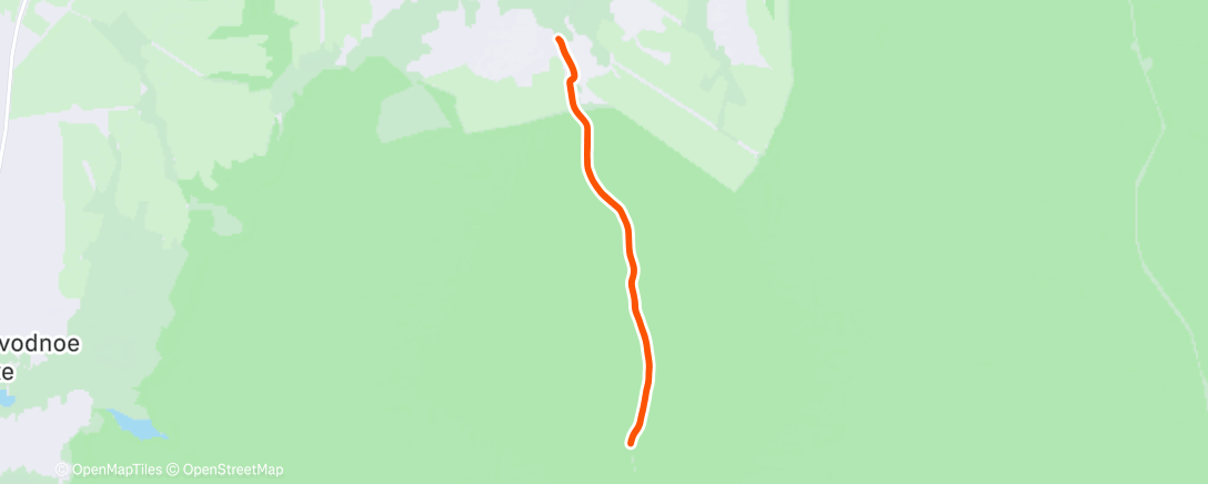 Map of the activity, Lunch Run