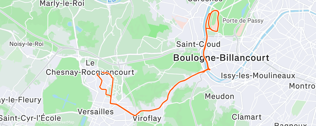 Карта физической активности (Sortie vélo le matin)