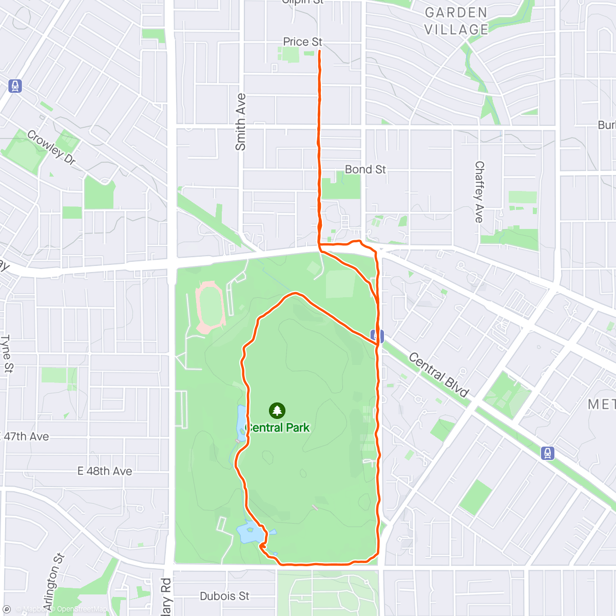 Map of the activity, Central