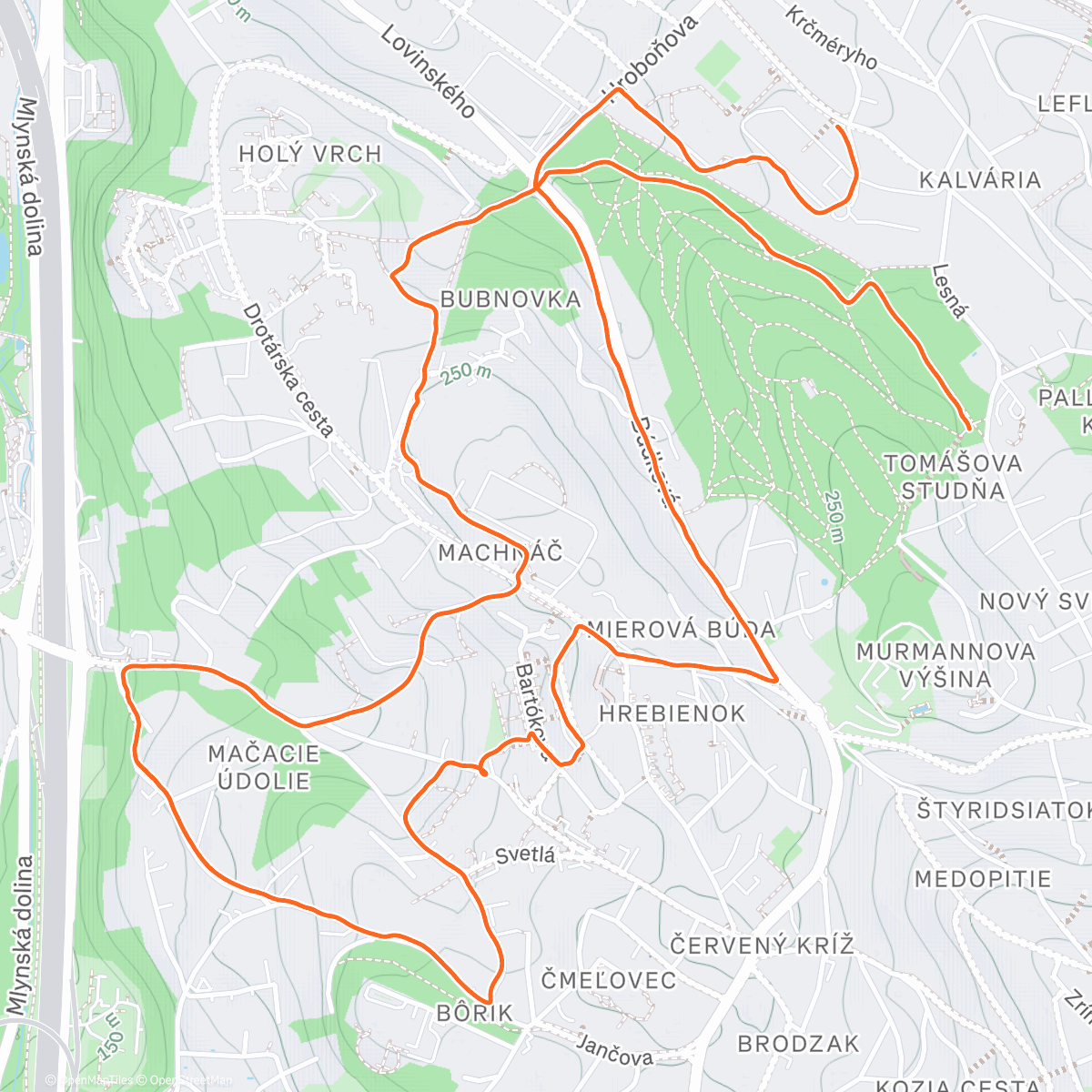 Map of the activity, pre cenu za všetky kola LL 24/25 & nejaké to pobehanie