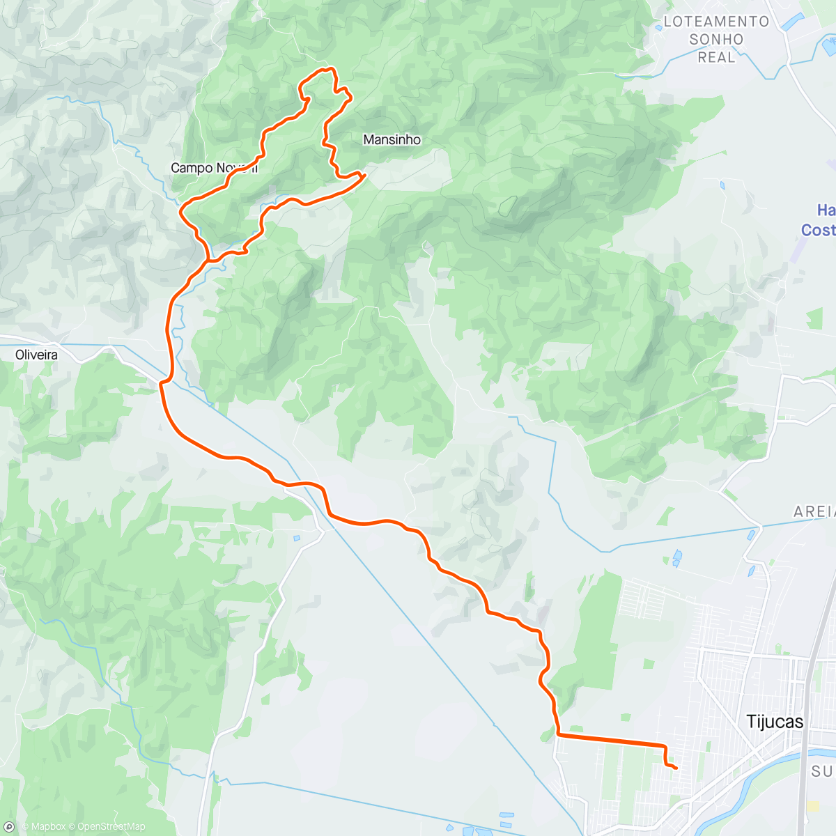 Карта физической активности (Giro interior Campo Novo 👊)
