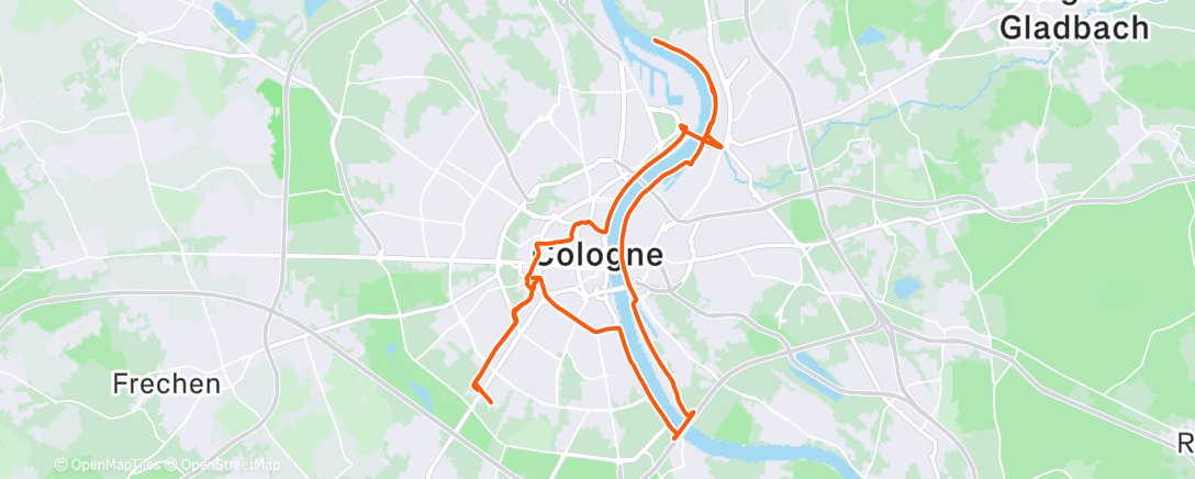 Map of the activity, 2025-12-30Ride