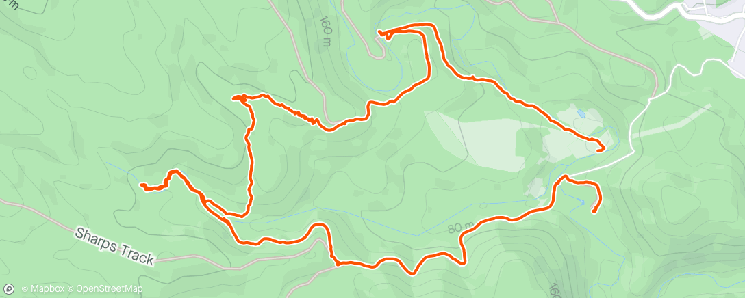 Map of the activity, Morning hike Lorne