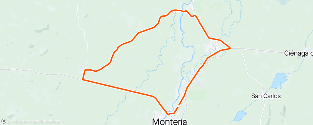 Mappa dell'attività Vuelta a pelayo