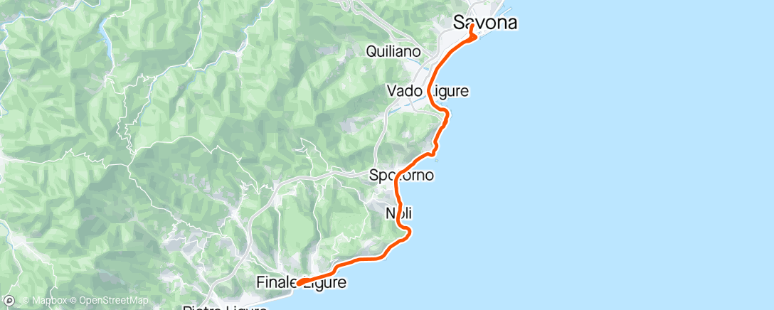 Map of the activity, Finalata con Francesca