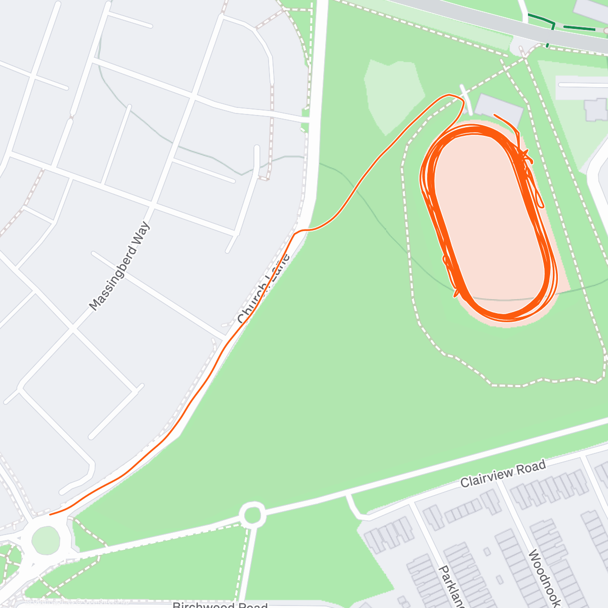 Map of the activity, The Nanjing: 4 x 1km 👉 Coopah, the Run Coaching App