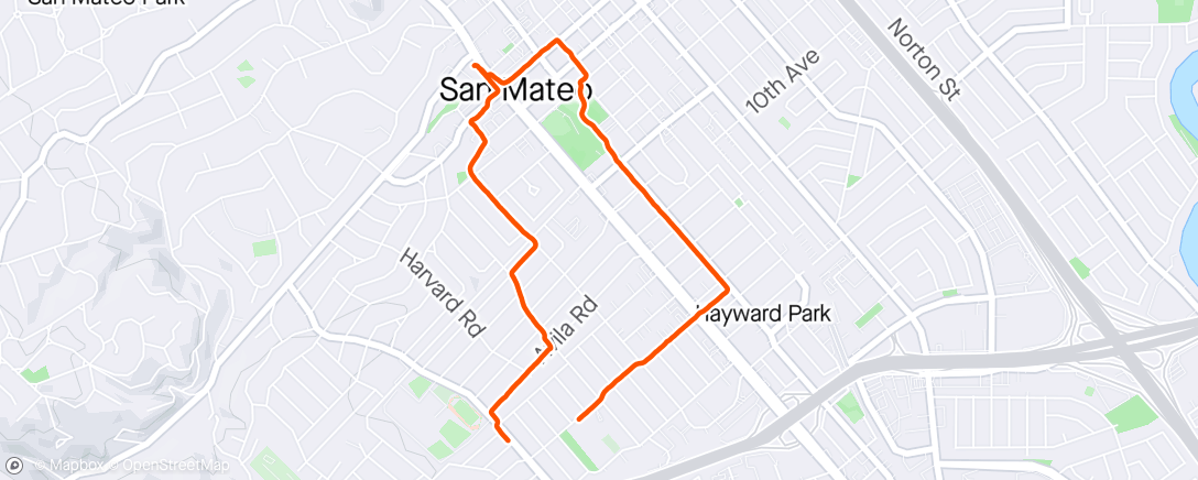 Map of the activity, San Mateo
