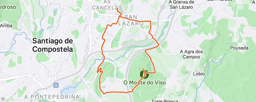 Map of the activity, Morning Run