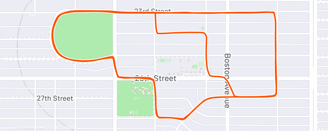 Карта физической активности (Evening Run)