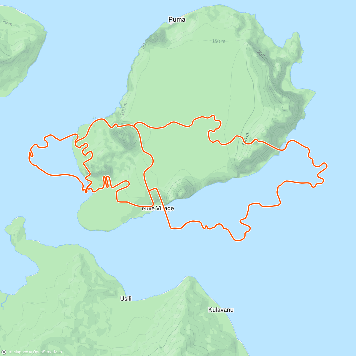 Map of the activity, Zwift - Triple Flat Loops in Watopia