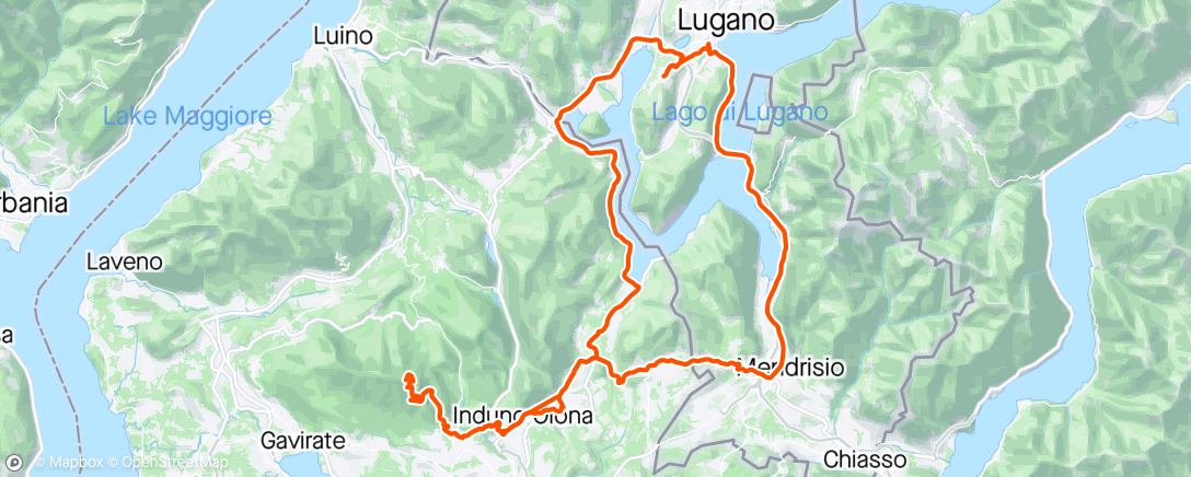 Map of the activity, Giro bici per il saluto ai piccoli atleti e New Jersey q36.5 Sicilia 😉