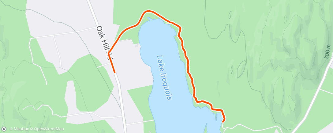 Map of the activity, Morning Hike