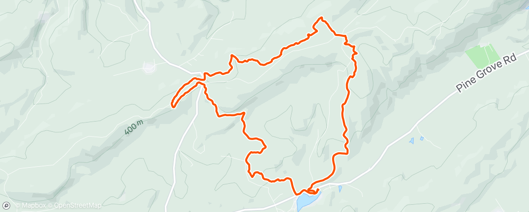 Mapa de la actividad, Morning Mountain Bike Ride