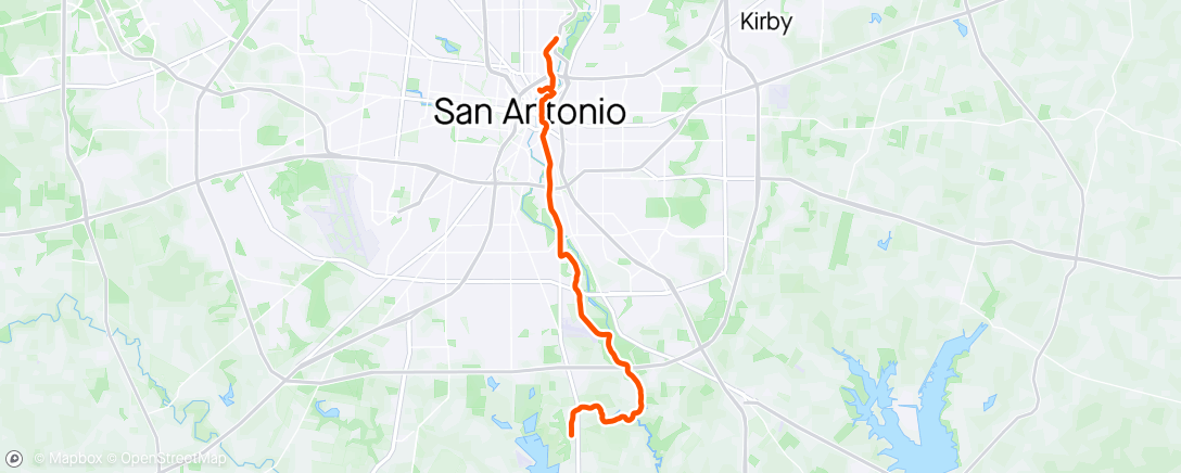 Map of the activity, Sunday Bike Ride