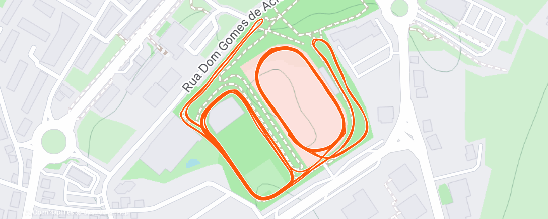 Map of the activity, Evening Run