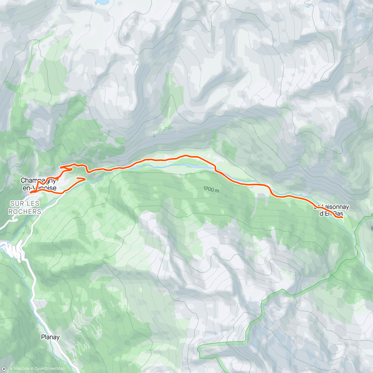 Mappa dell'attività Sortie vélo en soirée 😴